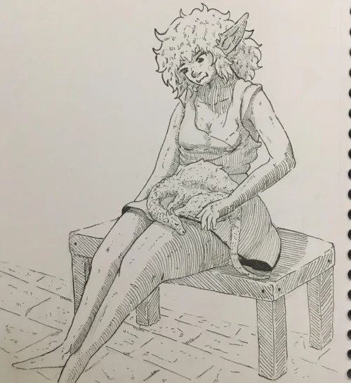 Today's drawing, the goblin and the dragon, I'm going to think of names for them and create a story, I'm enjoying drawing this duo.