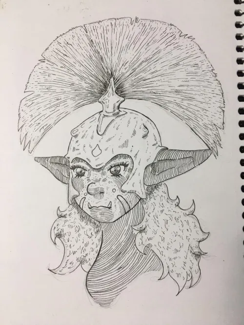 Today's drawing, what do you think? What do you think her name should be?