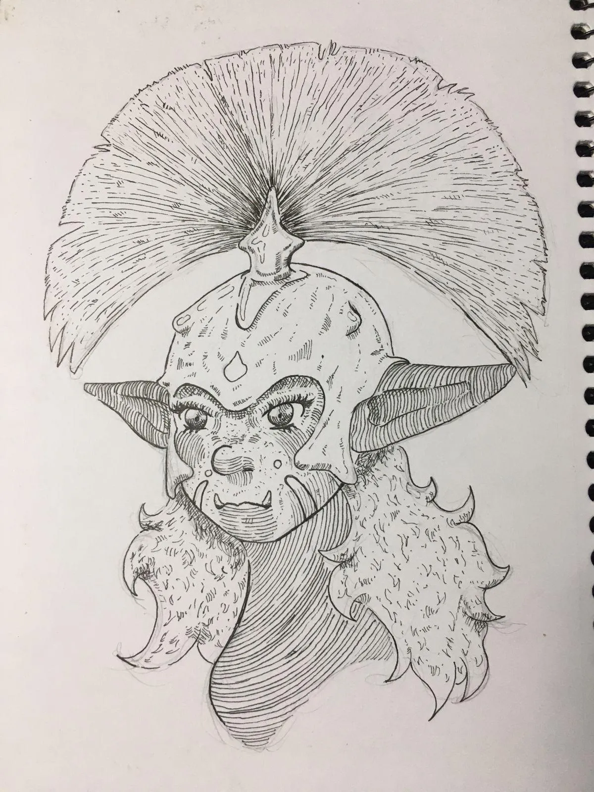 Today's drawing, what do you think? What do you think her name should be?