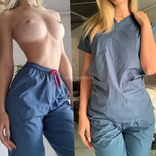 When the scrubs come off...