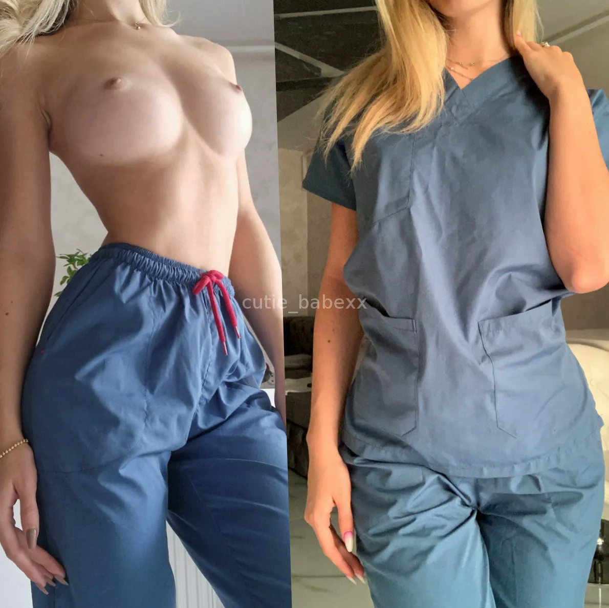 When the scrubs come off...