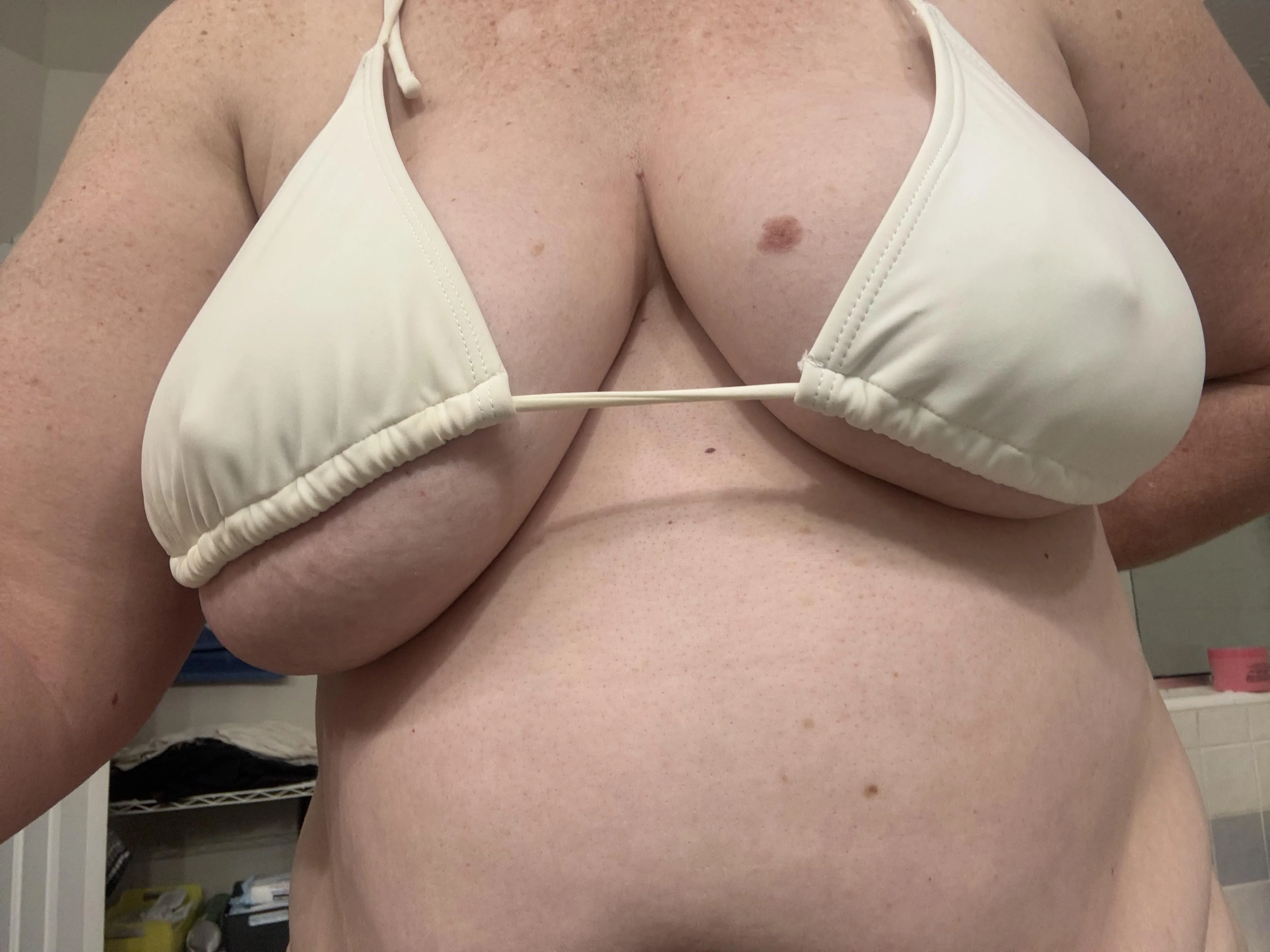 MILF in a teen bikini