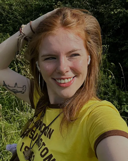 No make up just a genuine smile