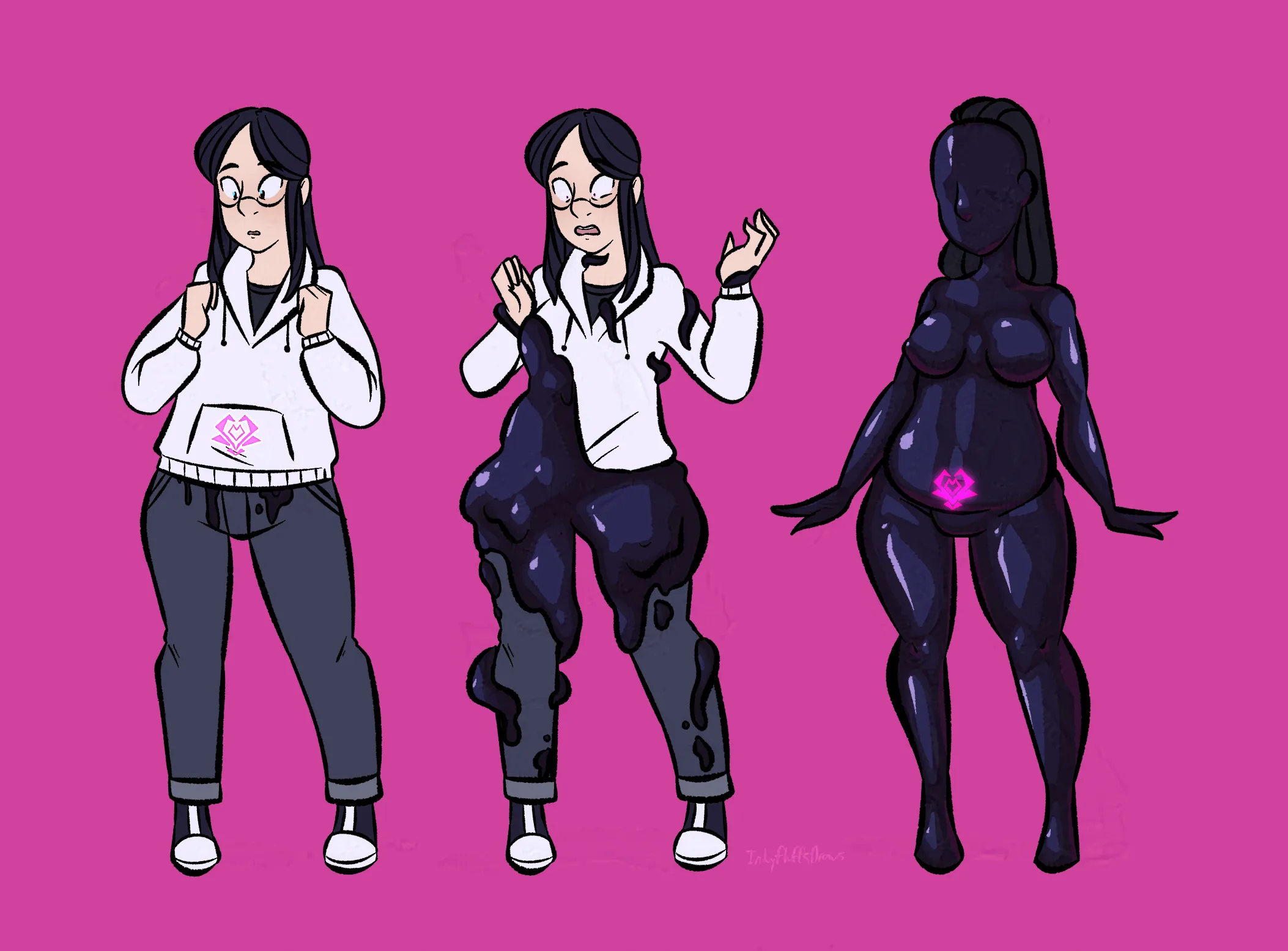 [Suiting/Hypnosis] Latex Drone Sigil by InkyFluffsDraws