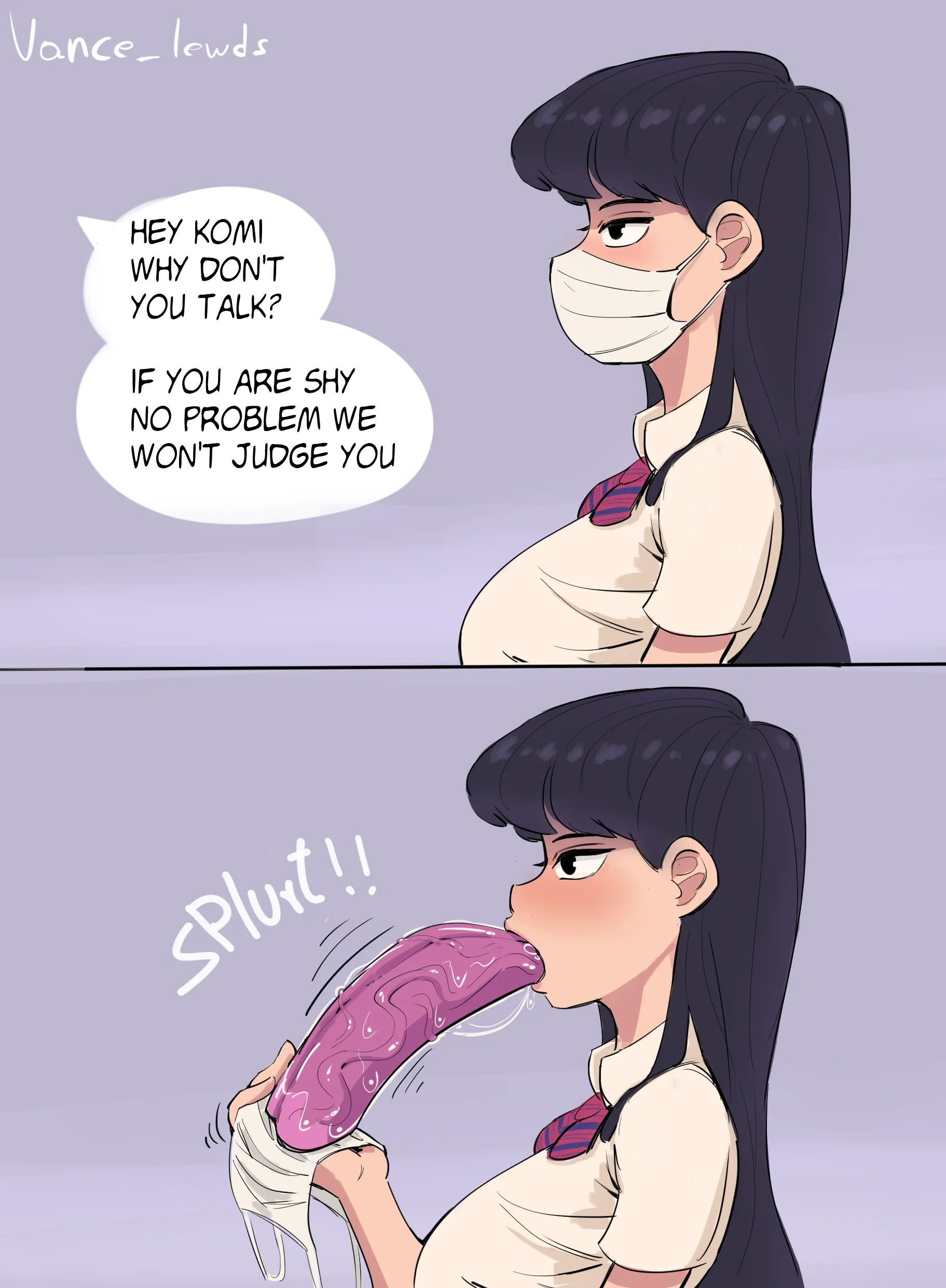 this is the reason why komi doesn't talk (Vance_lewds)