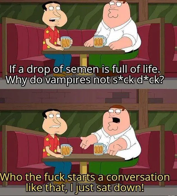 Vampires: “That’s not the kind of sucking we specialize in, sir.”