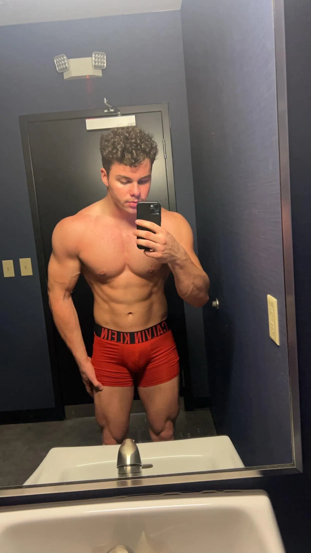 (19) sneaky softy pic in the gym bathroom