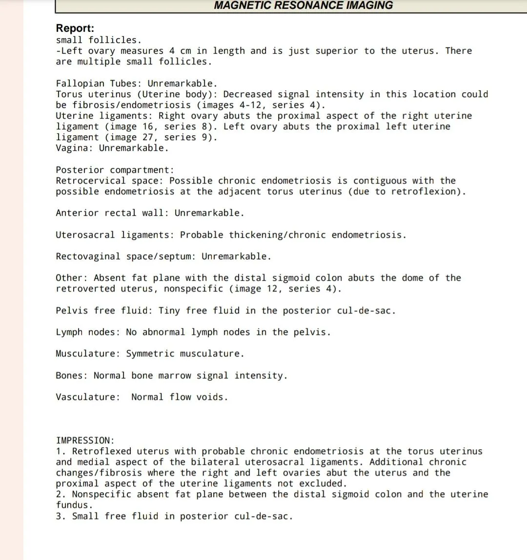 28F, Chronic Pain for 4 years Possible Endo, I'm sick of feeling this way. Had pelvic MRI done in 2023.