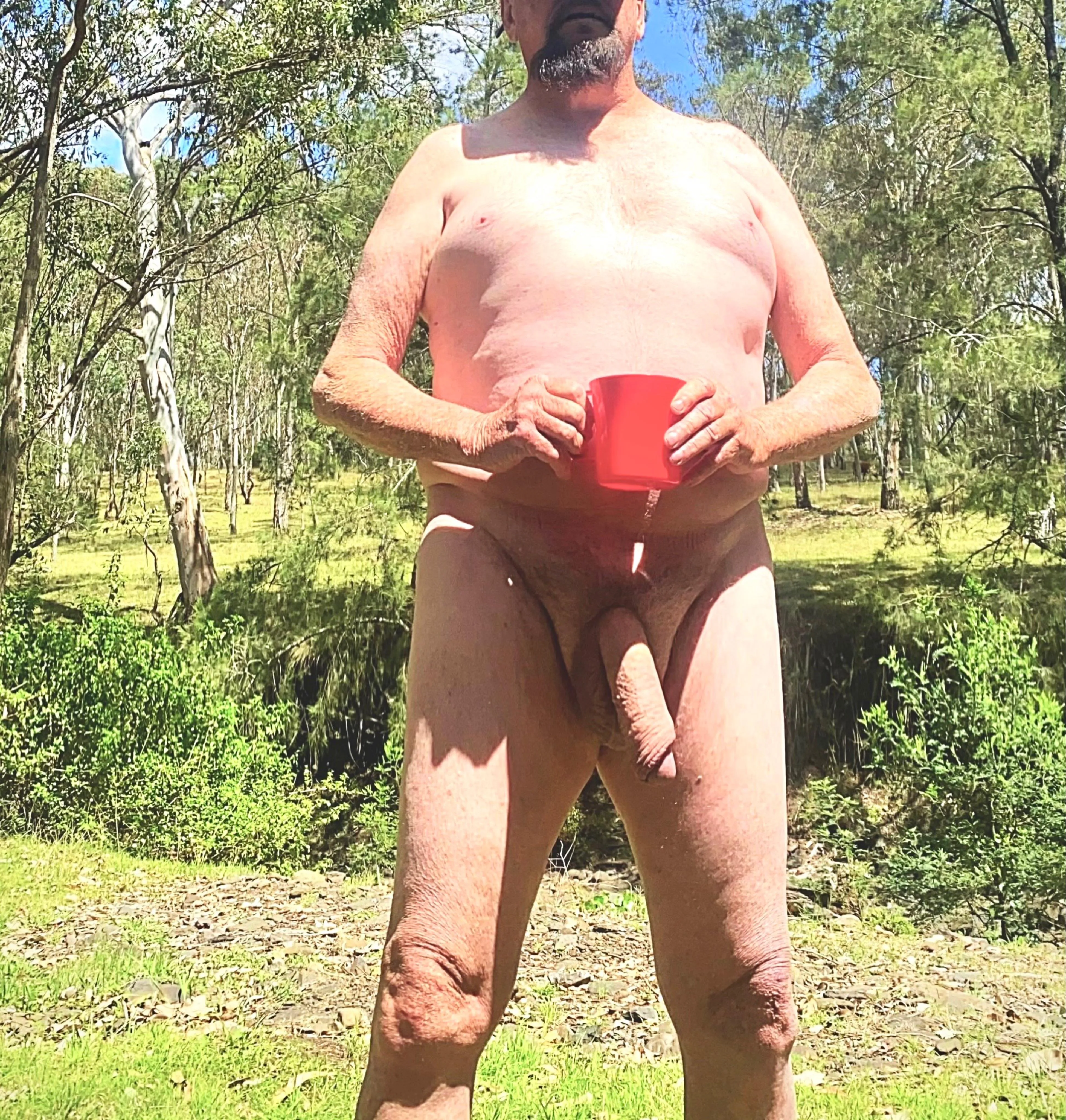 Enjoying some time out amongst Mother Nature while enjoying a cup of coffee.