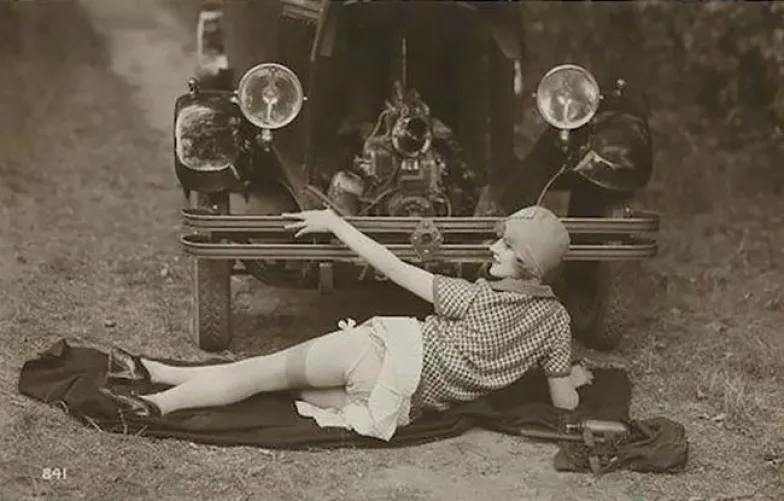 Gentlemen, With the introduction of the modern motorcar, it has become difficult to find mechanics with qualifications other than greasy fingers and familiarity with tools. I believe my recent employment of this lass has solved the problem well. Do not g