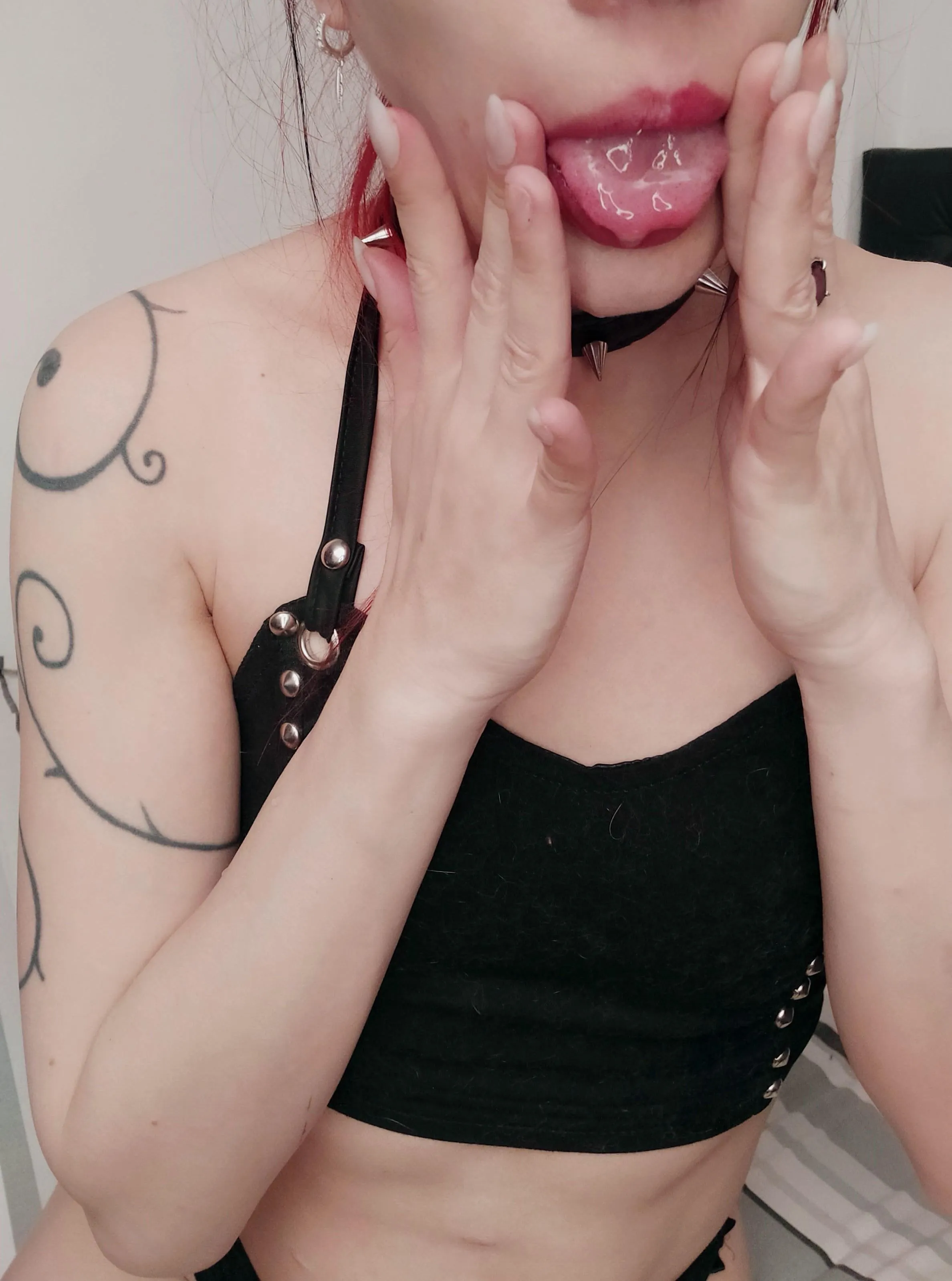 I will spit it in your mouth. Just the way you like it