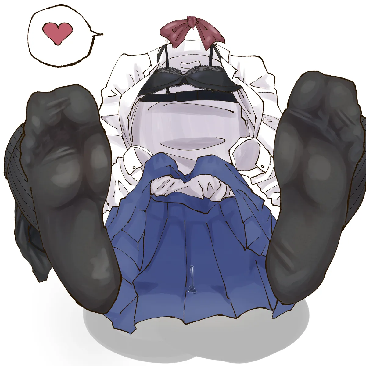 Invisible Girl in Socks