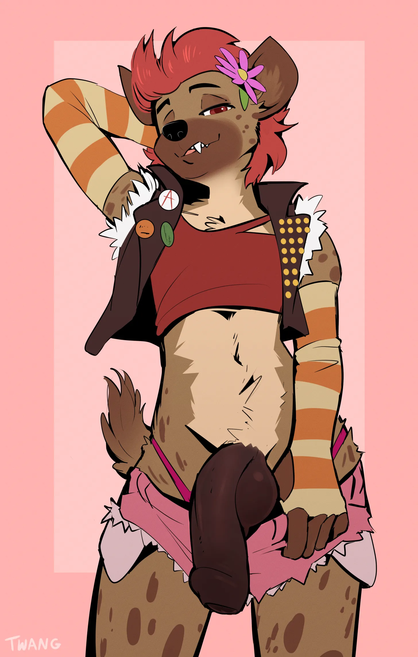 Just a moment.. (twang) [M]