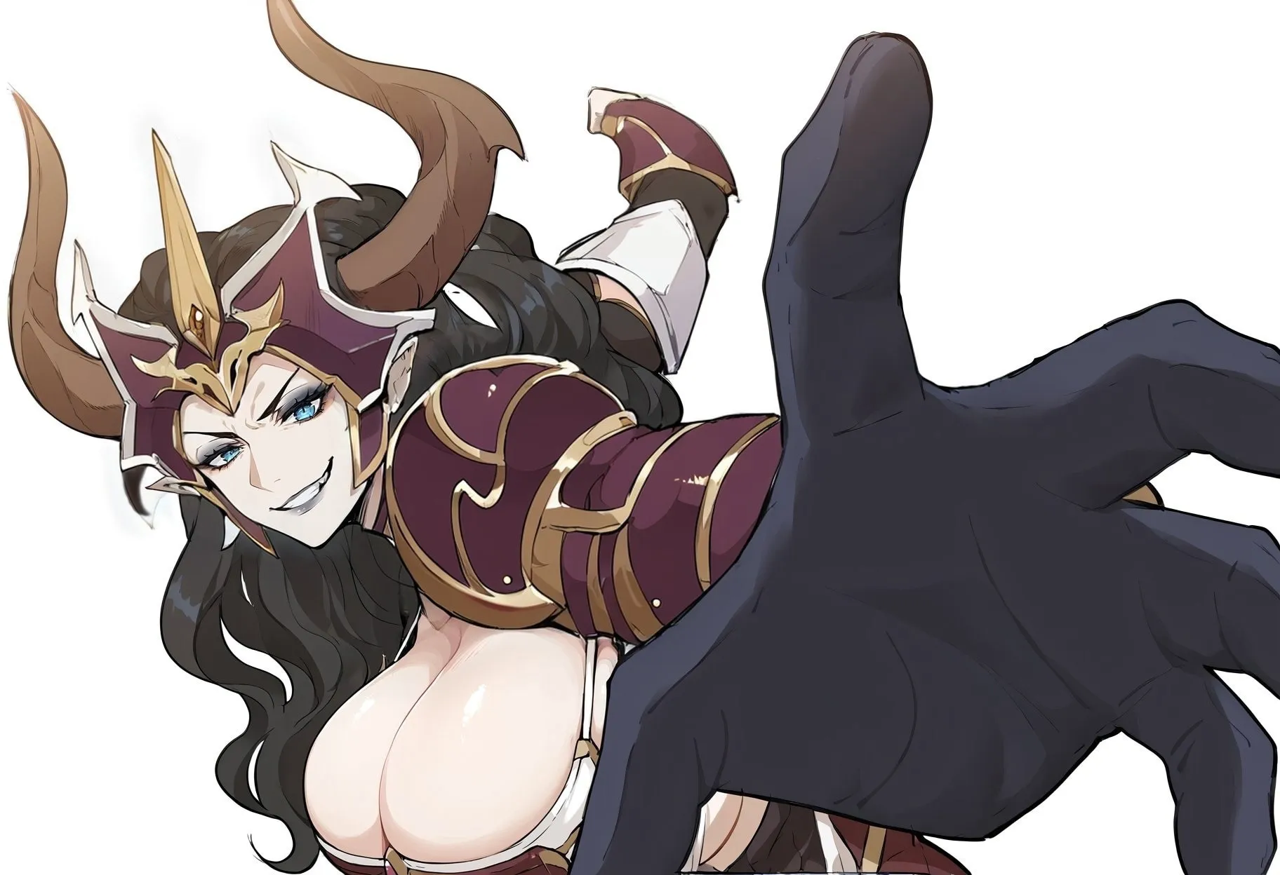 She saw you being horny for High Elves (unknown artist)
