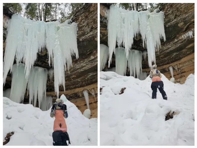 The ice formations are great this year