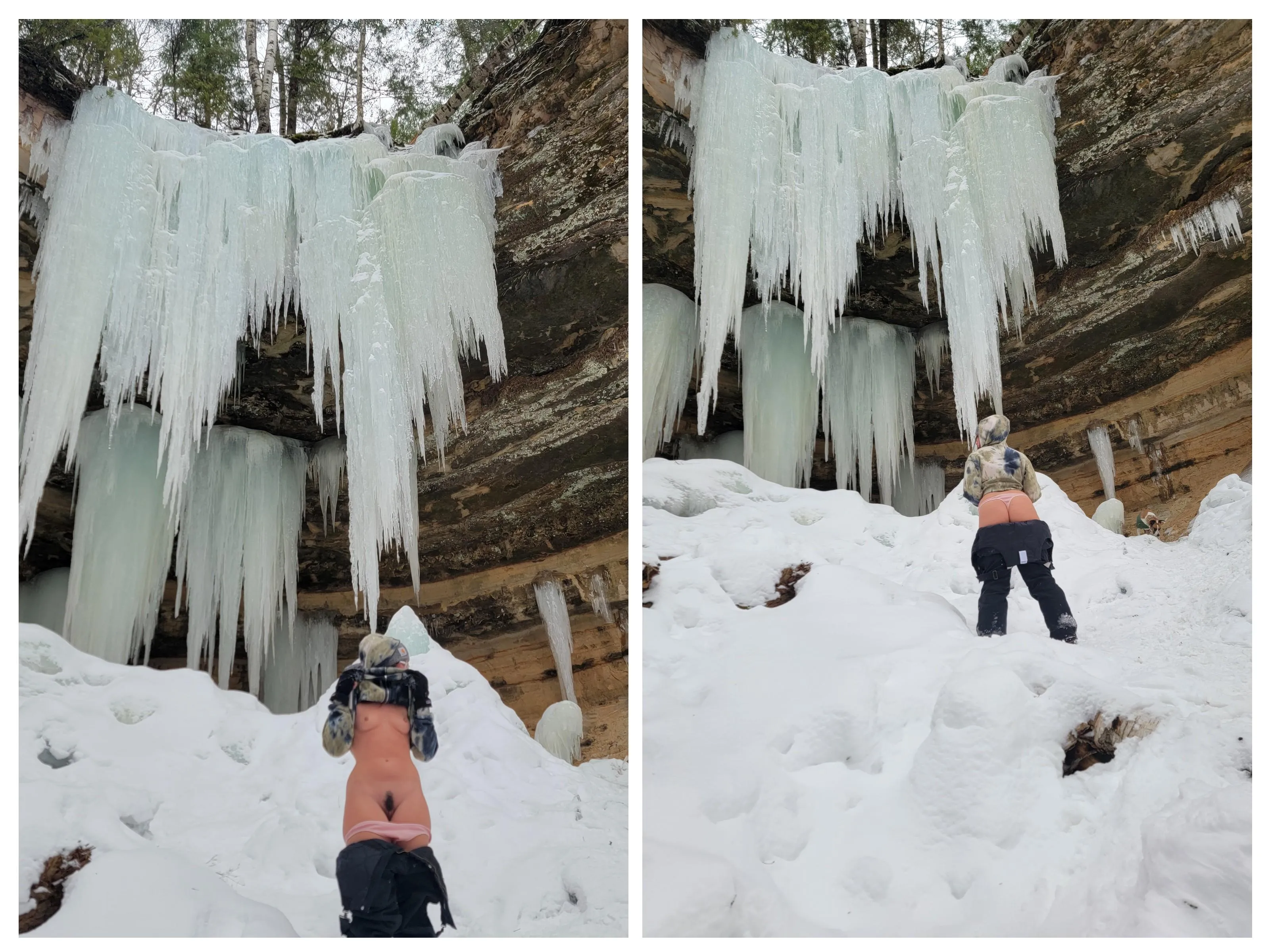 The ice formations are great this year