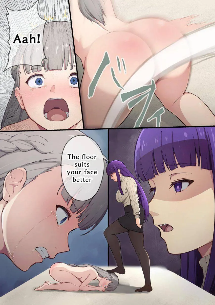 “When will you learn your place? You're not my equal, you're not even good enough to be my servant! You're a fucking dog, so keep your face down, and stick that ass up!”