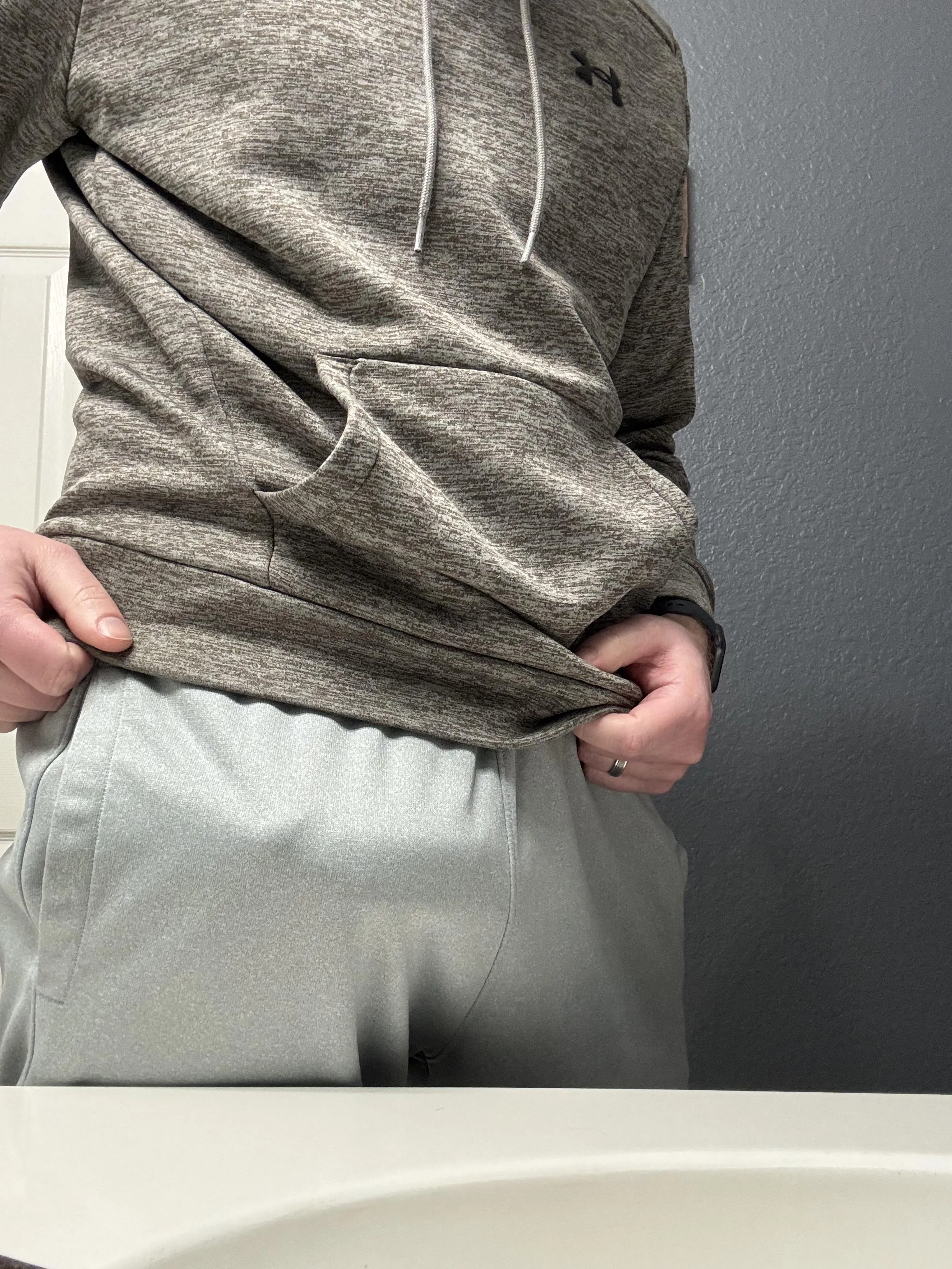 Working from home = gray sweats