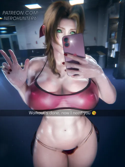 Aerith ready for another workout (NeroHunter3D)