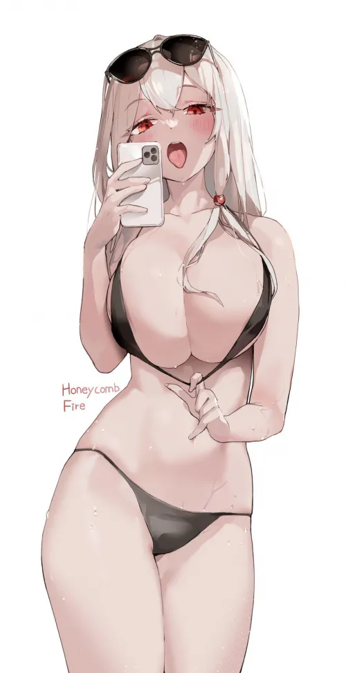 Taking a naughty selfie