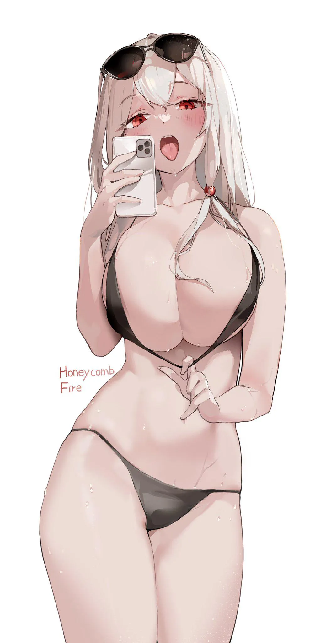 Taking a naughty selfie