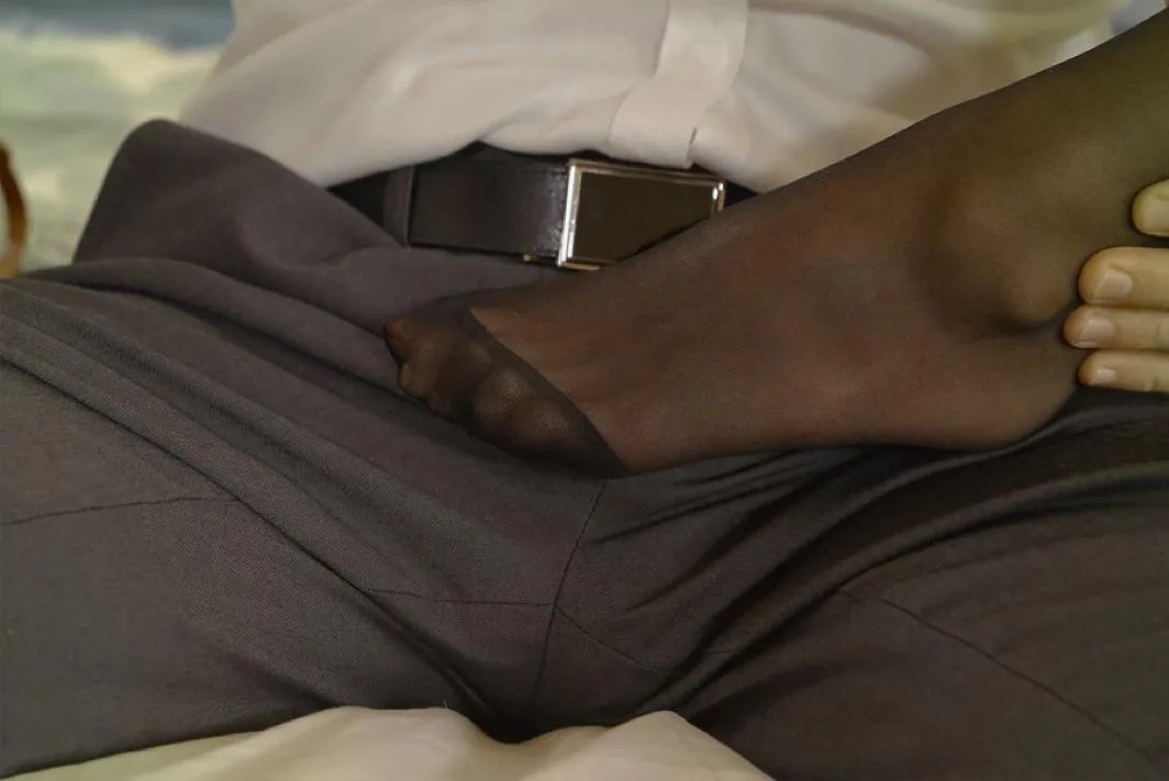 The subtleness of this picture my boss sent me of my wife’s foot. It seems like the business trip is starting to heat up.