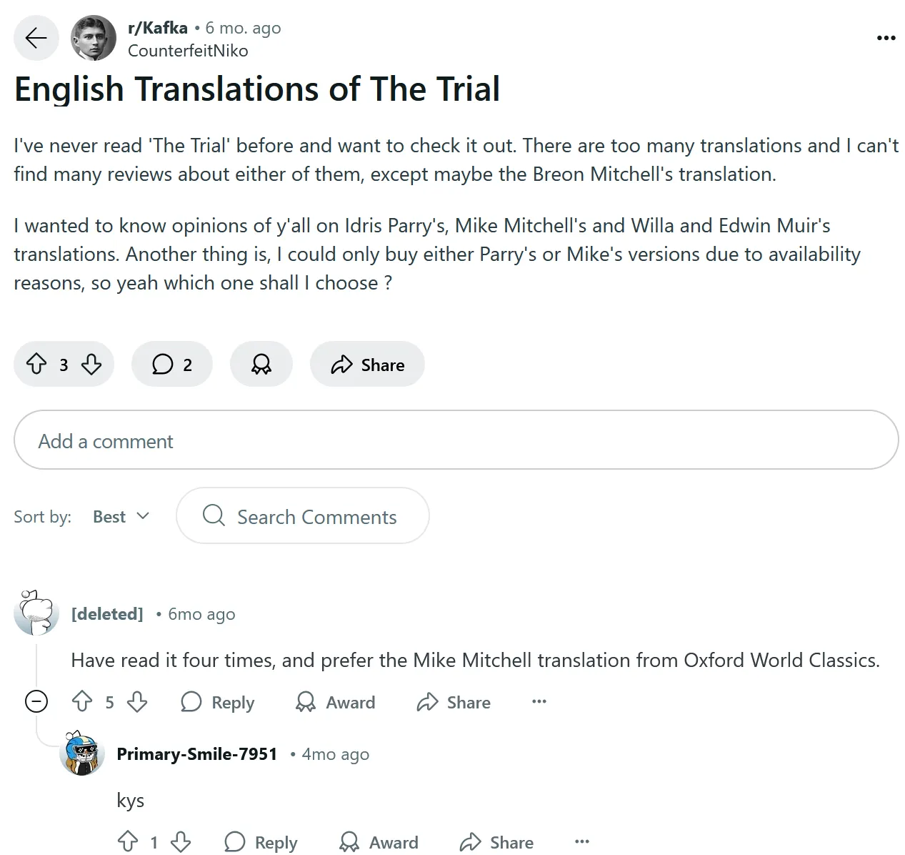 very cool, very kafkaesque