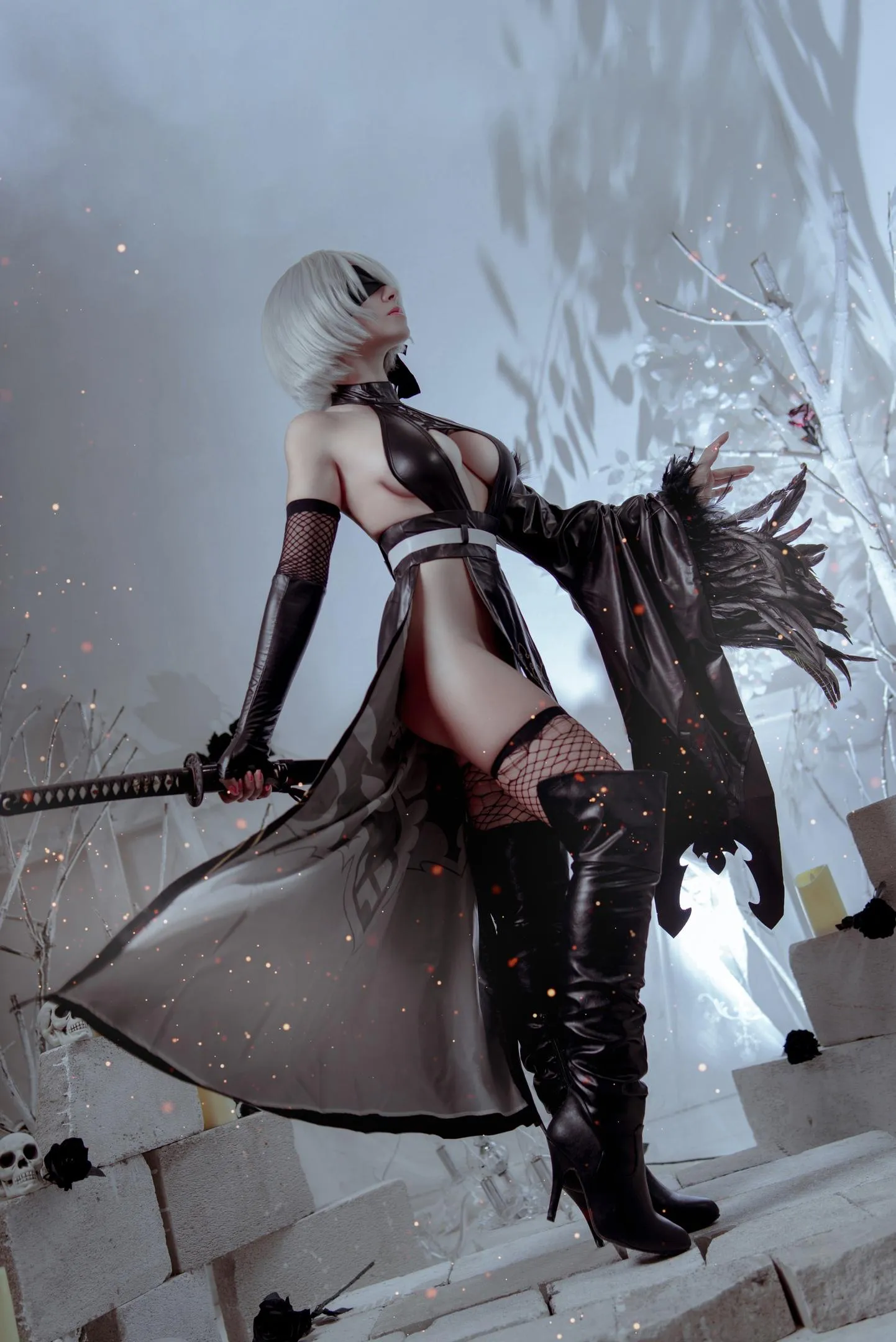 2B Shinobi cosplay by Yuna Kairi