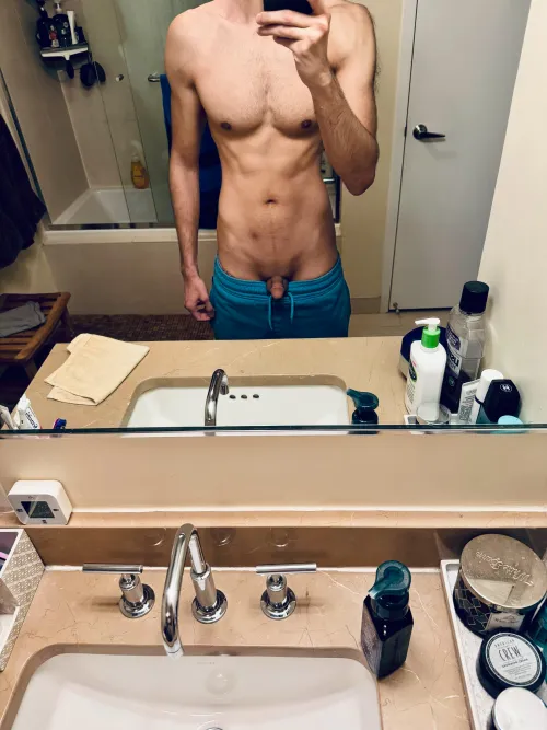 (33) just took a shower!