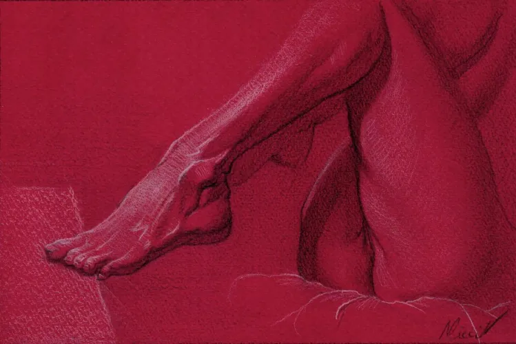 'Feet study n°3', by me.