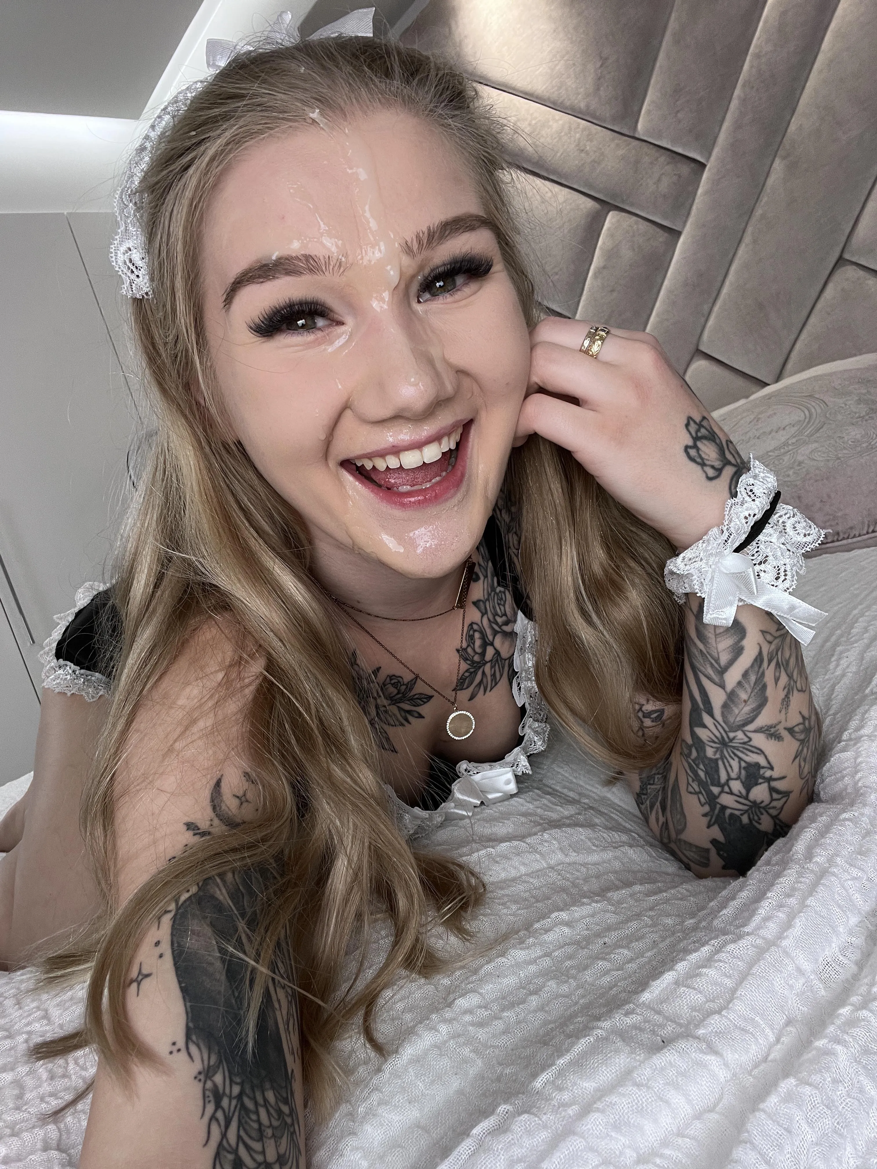 Happy to get my face covered