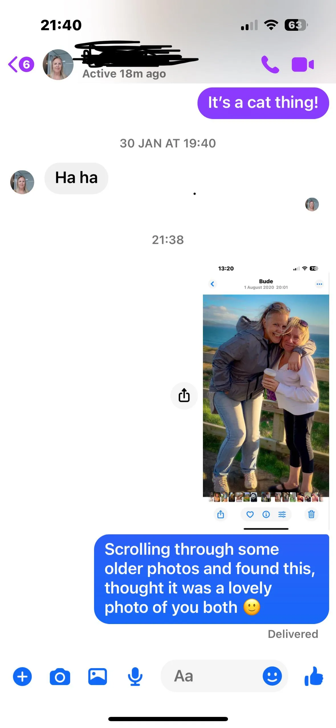 Let’s see if she notices - sent to wife’s best friend ;)