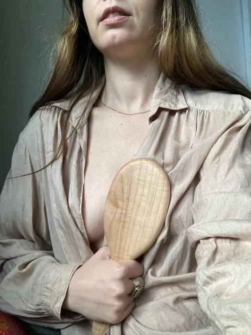 My new hairbrush paddle…