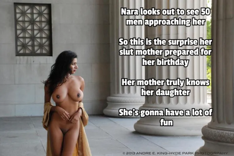 Nara's birthday surprise (captionsforever on imagefap)