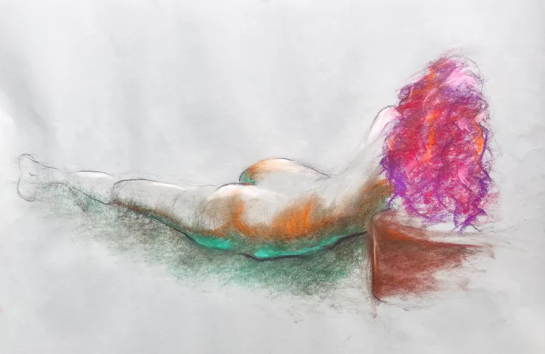 Pastel on paper by me