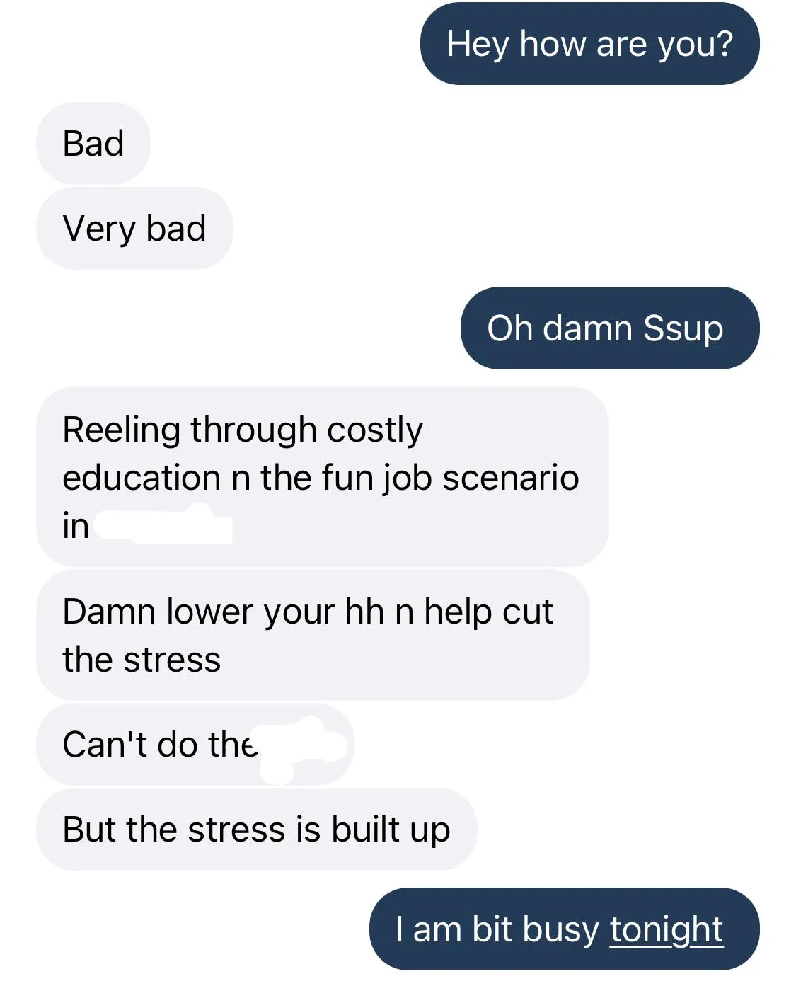 Seriously that’s what you take for my kindness?