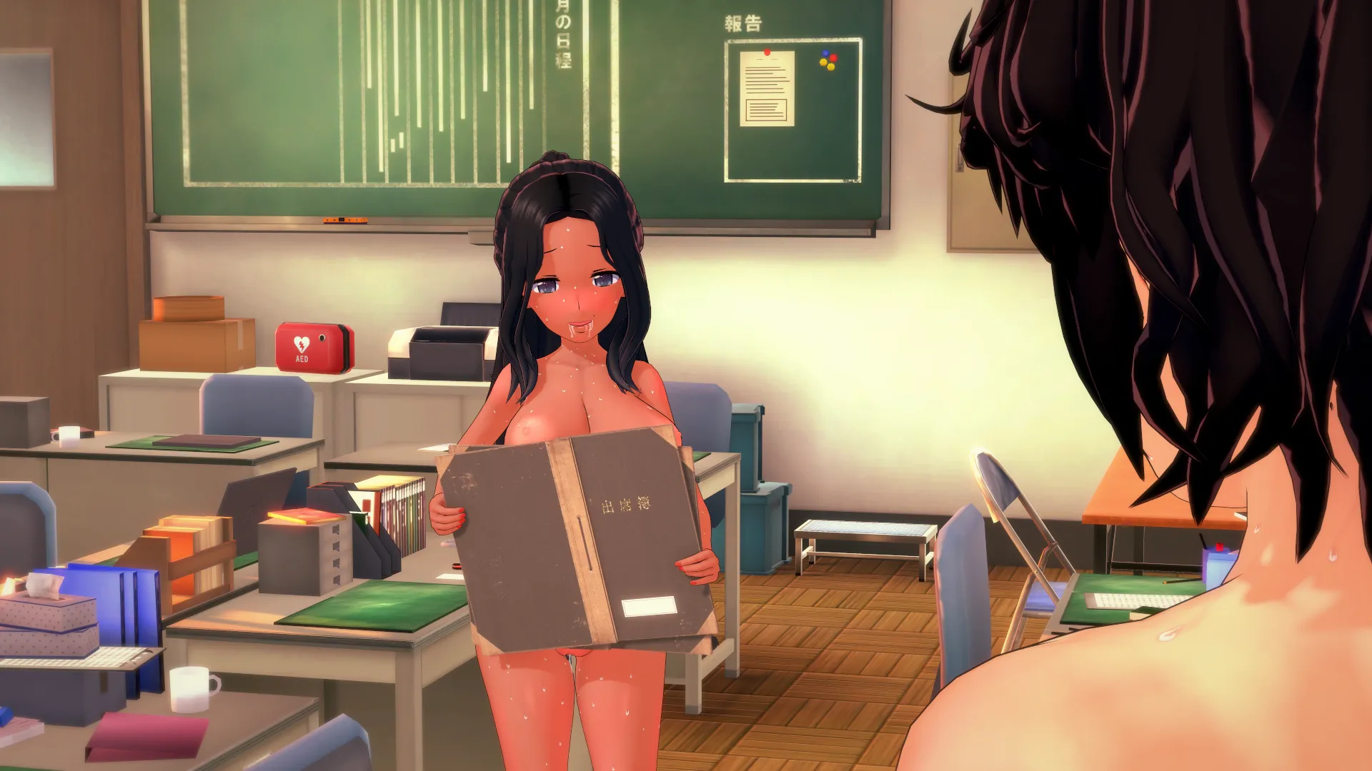 Walked into the teachers' lounge just in time [Waifu Slut School]