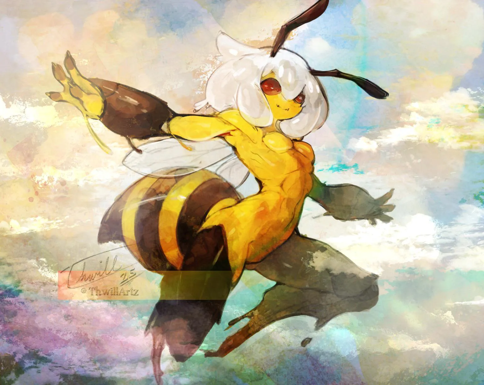 Bee Themed Goobug by @Thwillartz