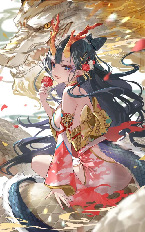 Smug Dragon Girl [Original]