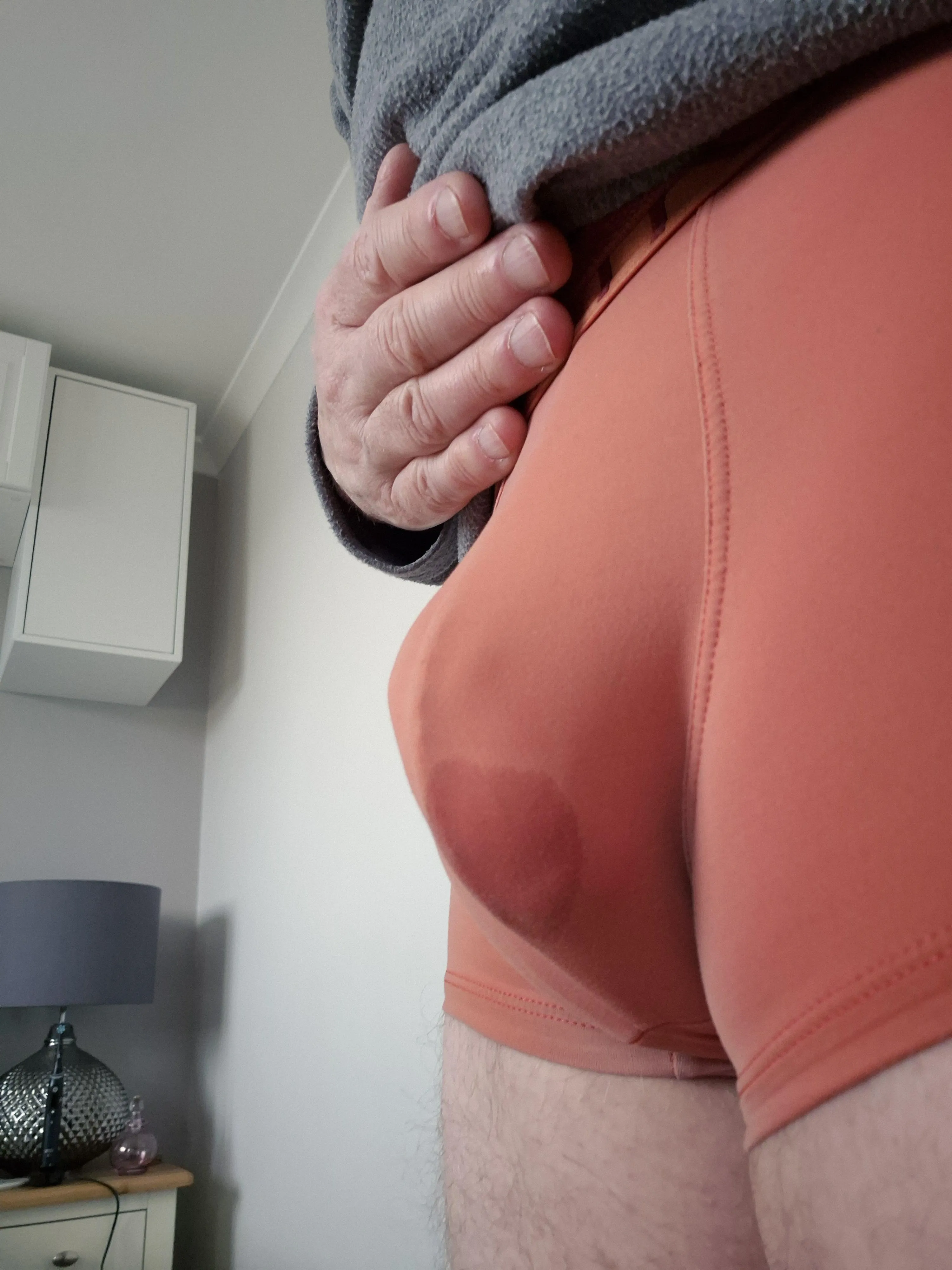 Tight orange boxers! 😋