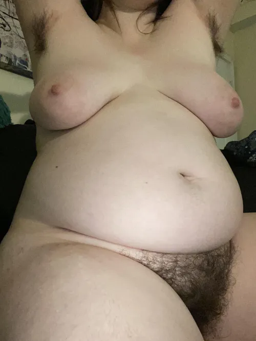 you’re allowed to rub your cock anywhere on my hairy body :D