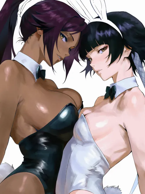 Bunny Yoruichi and Soifon [Bleach]