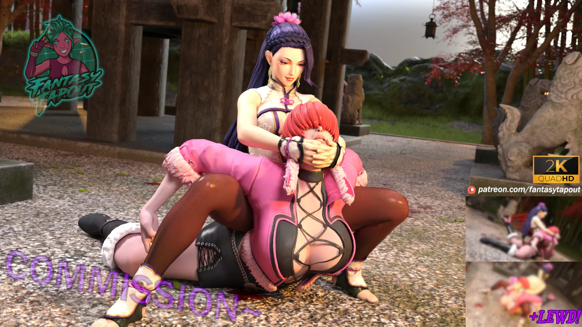 Luong gives Shermie a dose of her own medicine (Fantasy Tapout)