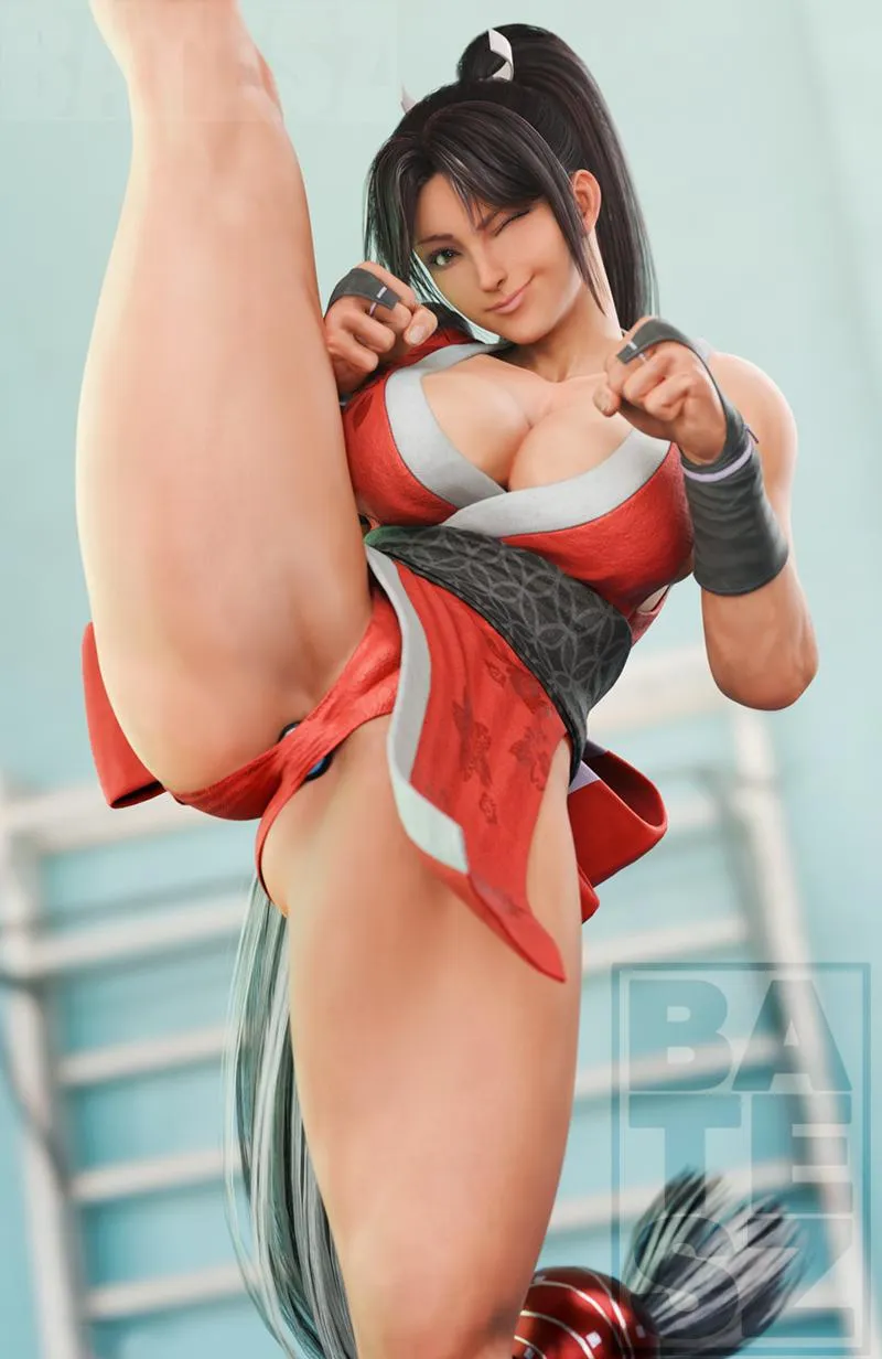 Mai showing off her high kick (Batesz)
