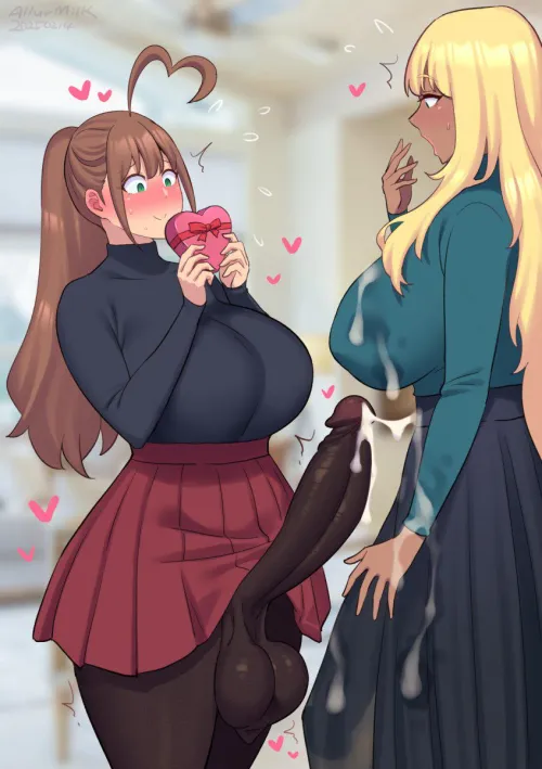 Midori Giving Some Cream with her Chocolate (Allurmilk)