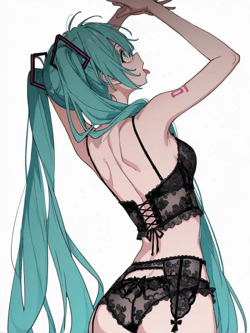 Miku in lingerie