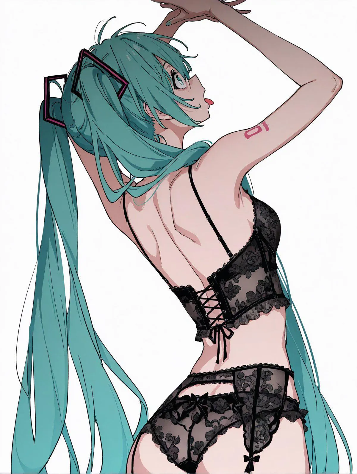 Miku in lingerie