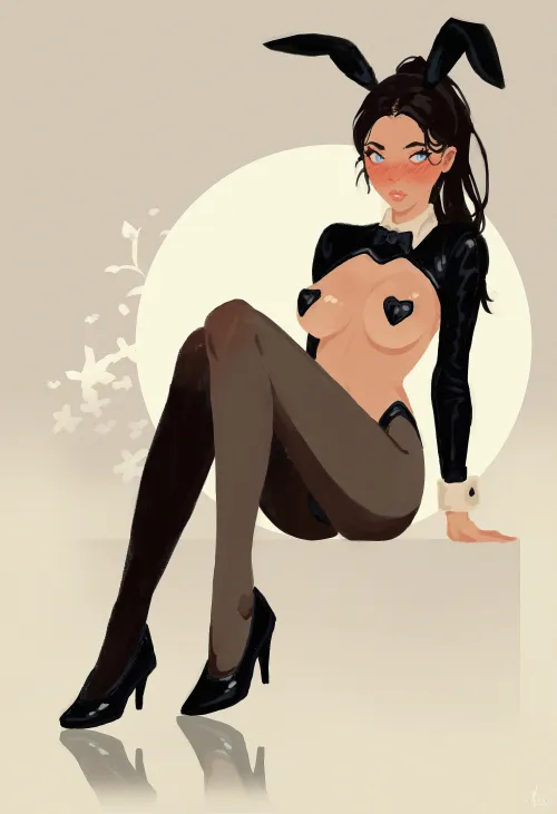 My OC in Reverse bunny suit