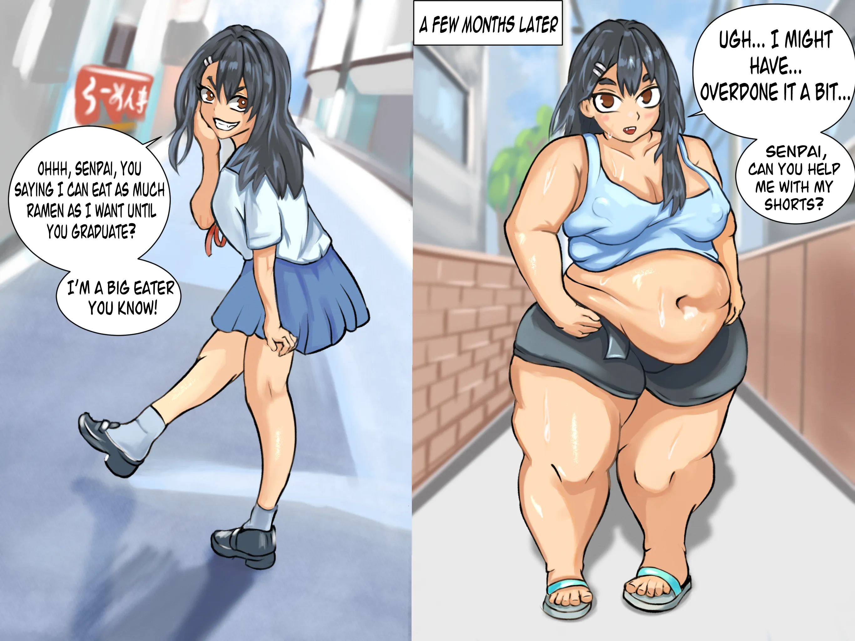 Nagatoro is being spoiled (@AlphaVitus)