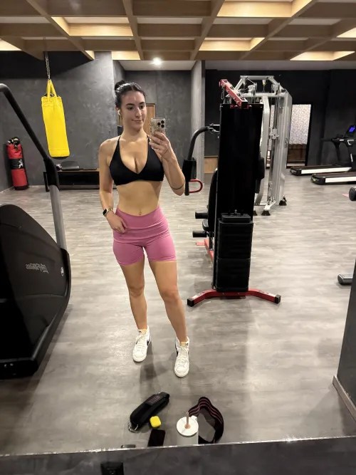 Super sweaty from my workout